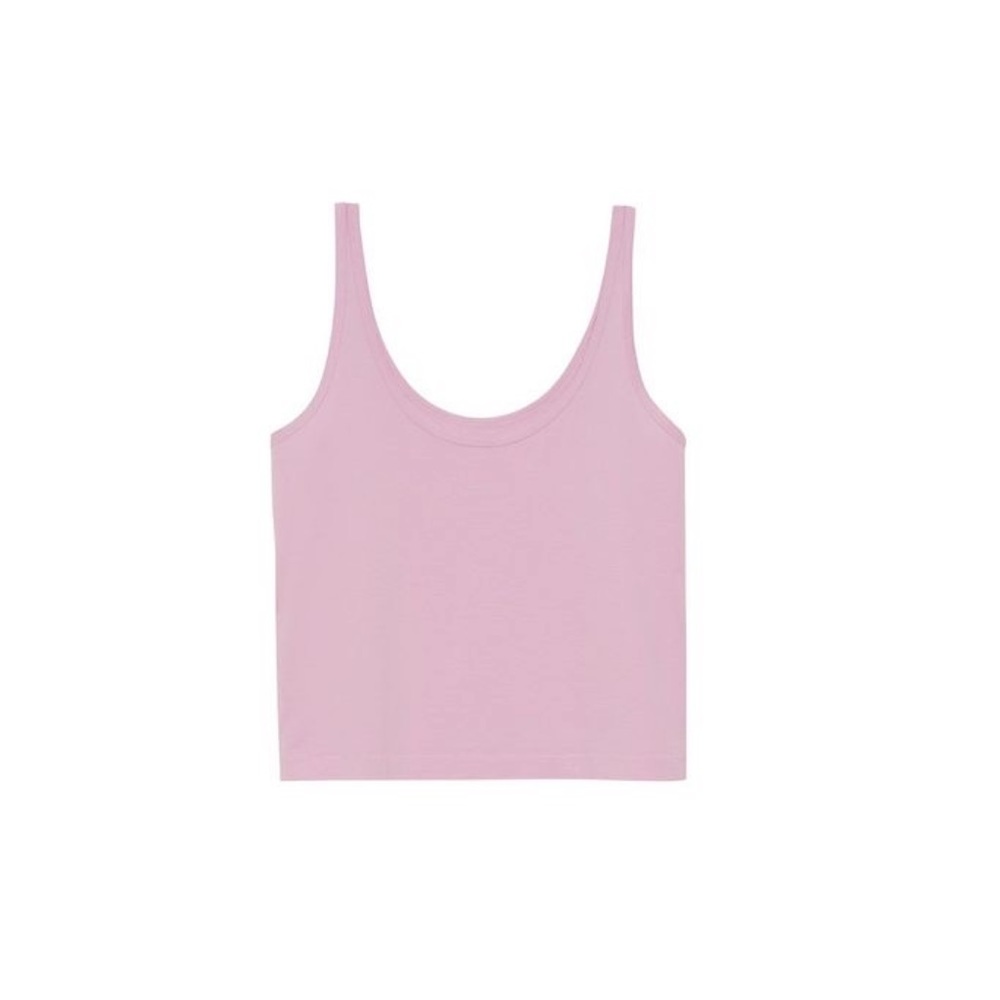 Women's Pink Scoop Neck Tank Top